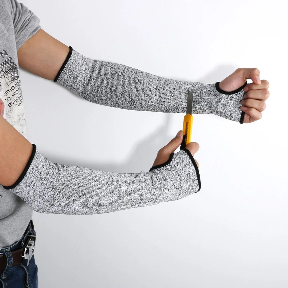

1 Pair Safety Anti-cut Sleeve Arm Guard Protection Wrist Sleeve Armband Gloves Working Workplace Labor Protection Cut Resistant