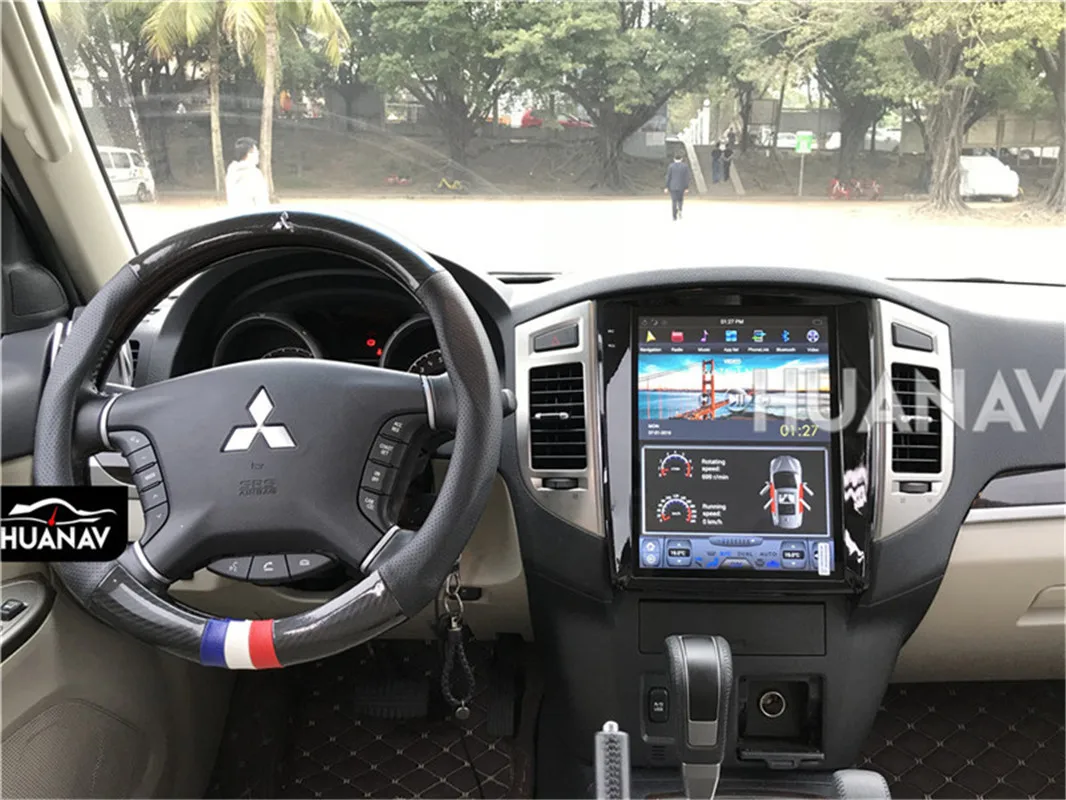 Tesla стиль Android 9,0 Автомобильный gps навигатор для Mitsubishi Pajero V97 V93 Shogun Montero 2006+ авто радио головное устройство магнитофон