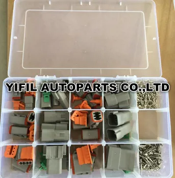 

2 Pin/3 Pin/4 Pin/6 Pin/8 Pin/12 Pin Grey Deustch DT Automotive Connectors Plugs Kit