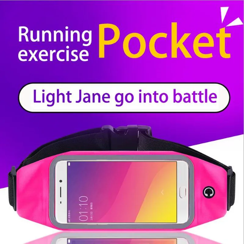 Goedkoop Fashion Running Jogging Sport Fanny Pack Reizen Sport Running Gym Taille Belt Bag Case Cover voor iphone Armbanden Tassen Arm band