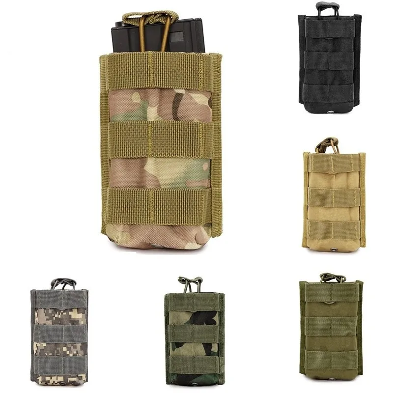 Страйкбол cqc Военная Тактическая Molle с открытым верхом Одиночная винтовка, подсумок M4 M16 5,56. 223 охотничья Пейнтбольная сумка Mag