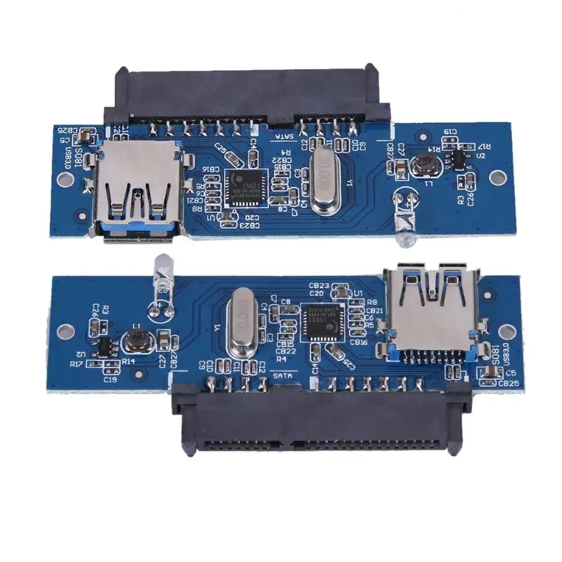 Новый 5 Гбит/с скорость передачи USB 3 0 до 2 &quotSATA 7 15pin адаптер жесткого диска для SATA