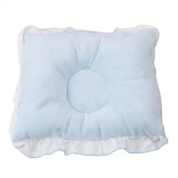 

Fashion Multi Color Anti-Flat Head Ruffled Infant Newborn Baby Pillow Velvet Cotton Support Cushion