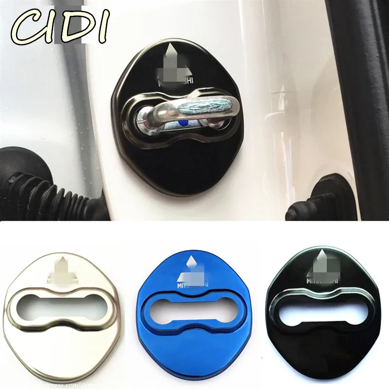 

Stainless Steel Car Door Lock Buckle cover Door Lock cover Protect Buckle Cover for Mitsubishi Eclipse cross 2017-2019