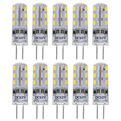 Lightme 10 шт. G4 DC12V 1,5 W SMD 3014 Светодиодная лампа с регулируемой яркостью прожектор с 24 светодиодный s 2018 Лидер продаж