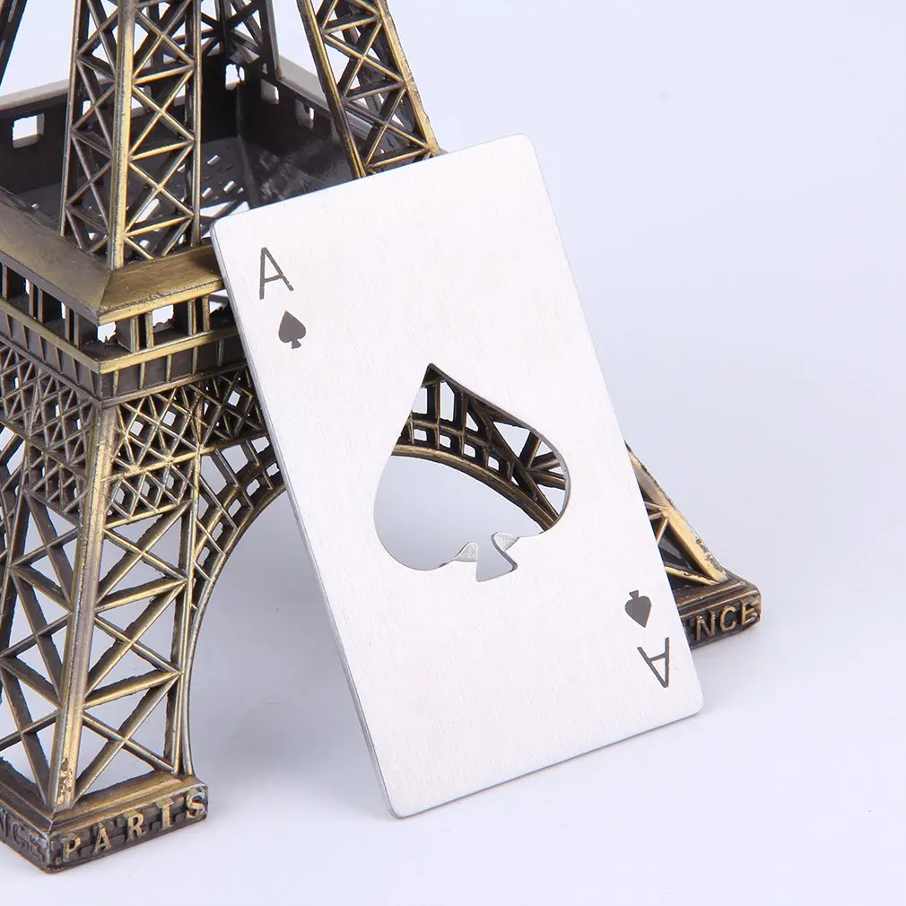 Игральная карта Ace Of Spades Покер Бар Инструмент бутылка Сода открывалка для пива