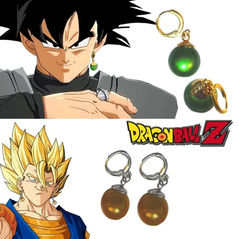 Подарок Dragon Ball Z Vegetto Potara Black Son Goku костюмы для косплея кольцо Zamasu серьги-гвоздики для ушей оружие реквизит