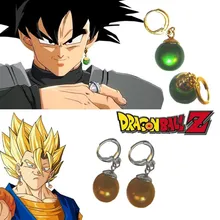 Подарок Dragon Ball Z Vegetto Potara Black Son Goku костюмы для косплея кольцо Zamasu серьги-гвоздики для ушей оружие реквизит