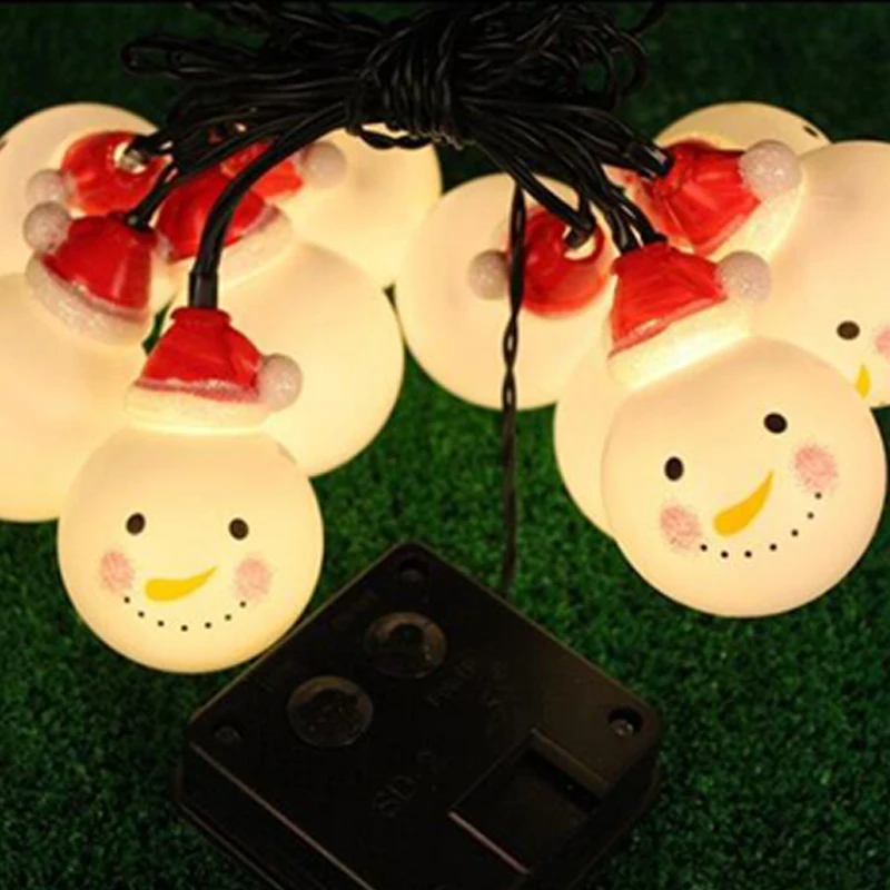Led Solar Light Outdoor Bulbs Solar Lights for Garden Decoration Christmas Snowman Light String Holiday Party Decorate Lamps (7)