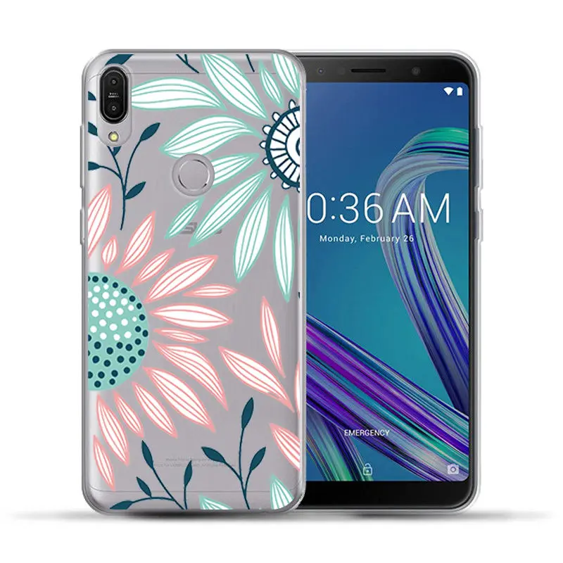 Arvin Clear Silicone Pattern Cover for ASUS Zenfone max Pro m1 ZB601KL Soft TPU Phone Cases for ASUS ZC520KL ZC554KL ZC520TL Bag (10)