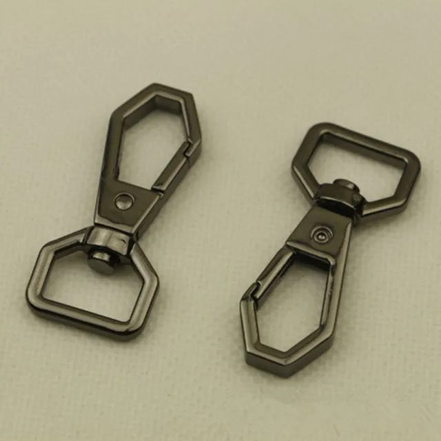 2pcs 16mm Metal Clip Clasp Bag Belt Buckle for Handbag Package Hardware