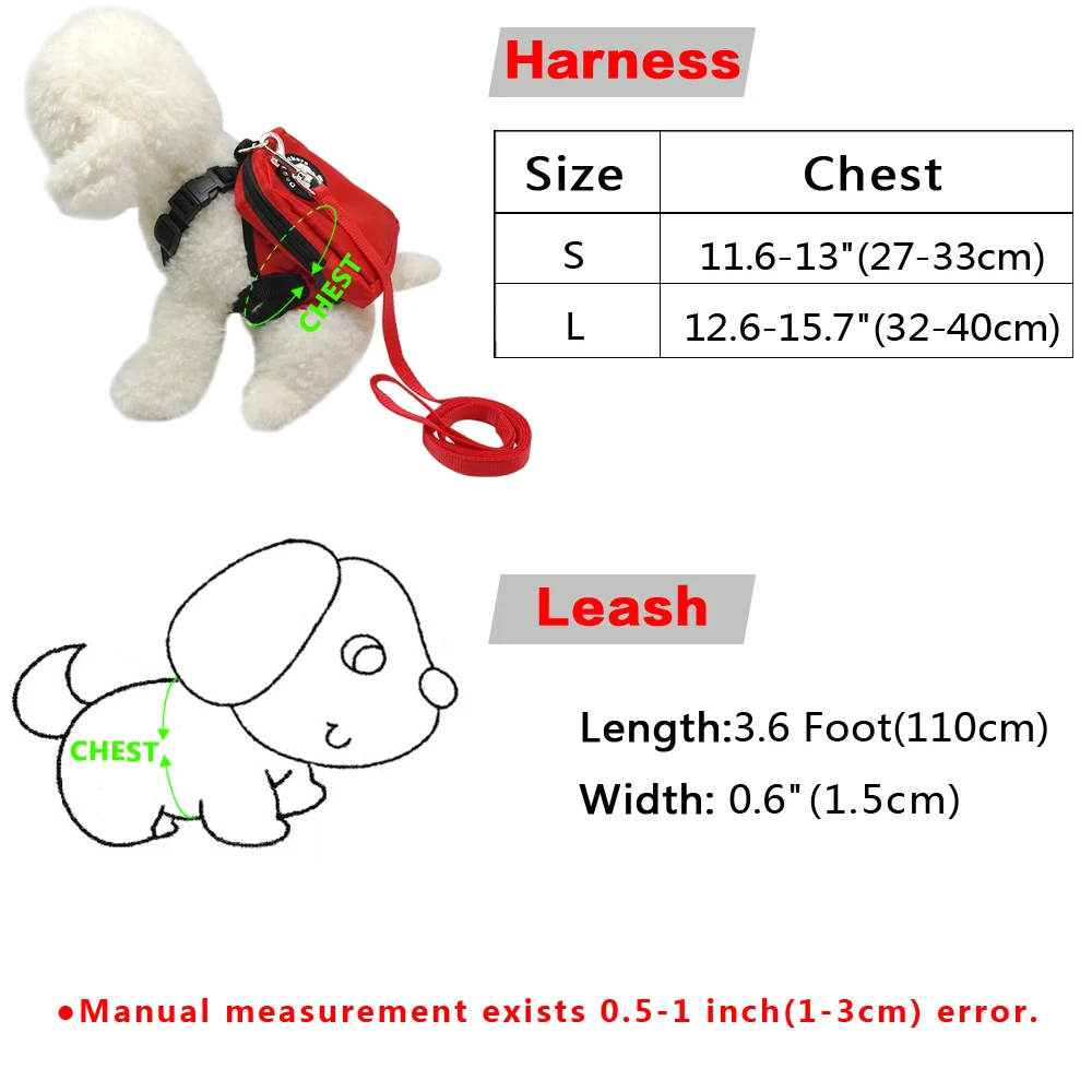 Маленький рюкзак для собак сумка питомцев кошелек ранец школьная с поводком