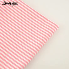 Booksew Новинка хлопок саржевая ткань розовые полоски дизайн домашний текстиль Материал простыня стеганый Tecido для детей Лоскутные куклы
