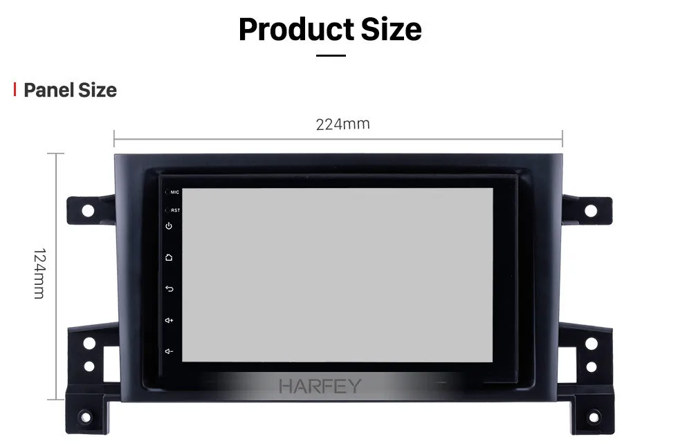 Sale Harfey Touchscreen Car Stereo Radio GPS Navigation For 2005-2015 SUZUKI GRAND VITARA  ROM 16GB+RAM 1GB Multimedia Player 15