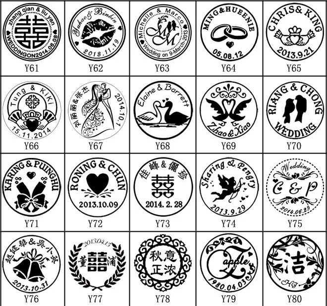 1 DIY customize double Name 2 initials personalized Letter stamp/Sealing Wax /wedding Wax Seal Stamp Custom invitations envelop