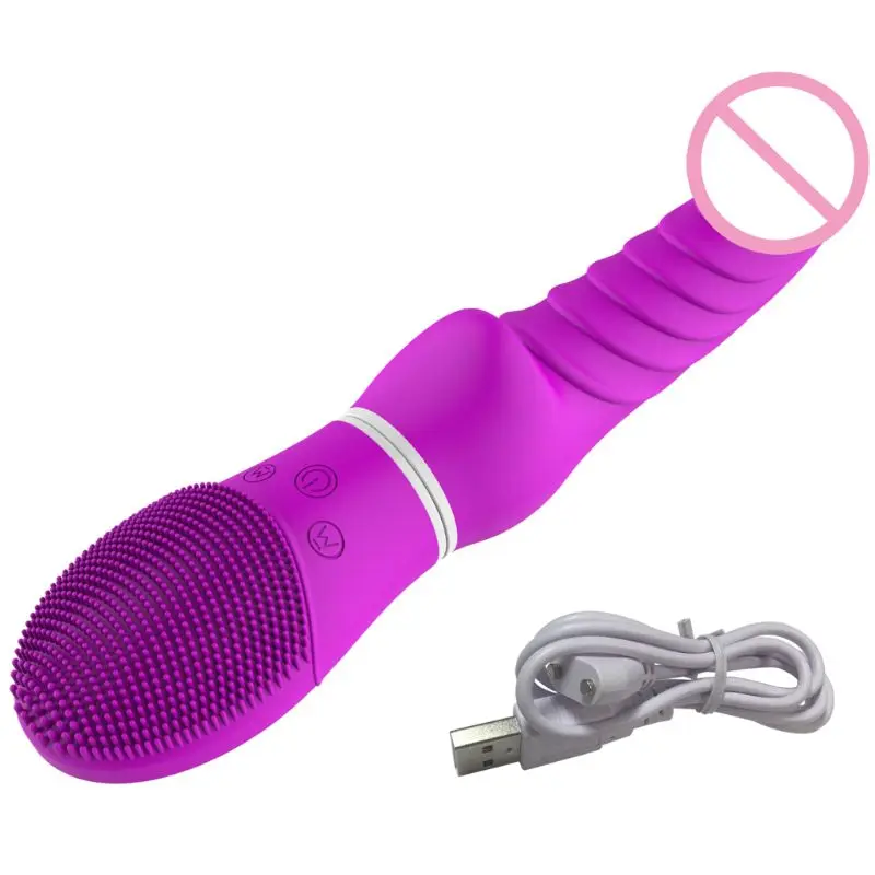 Purple Pink Waterproof Vibrator font b Dildo b font G spot Multispeed Massager Female Adult Sex