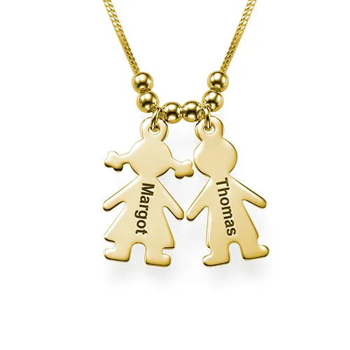Ожерелье с кулоном для детей золотистого и серебристого цвета|name necklace|necklace namename