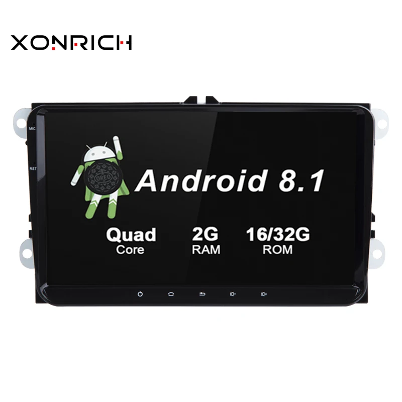 

Android 8.1 Auto Stereo Radio GPS Car No DVD Player For koda/Octavia/Seat/VW/CC/PASSAT B6 B7 Golf 5 6 RAM 2GB 4 Core