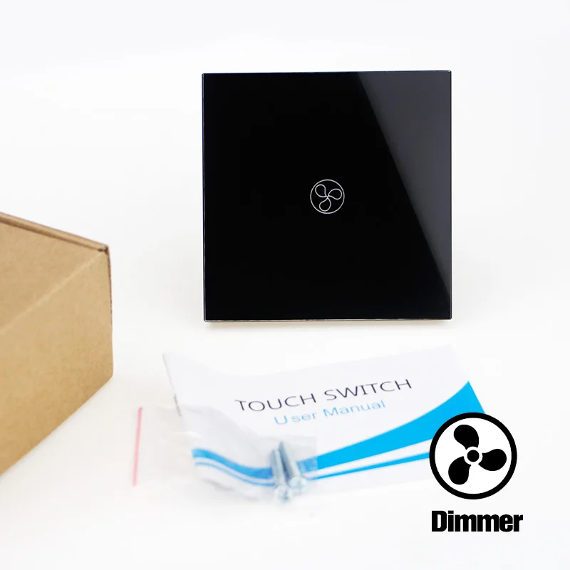 

UK Standard 1 Gang Wall Fan Touch Switch Smart Home Automation Waterproof Switch 220v Fan Controller
