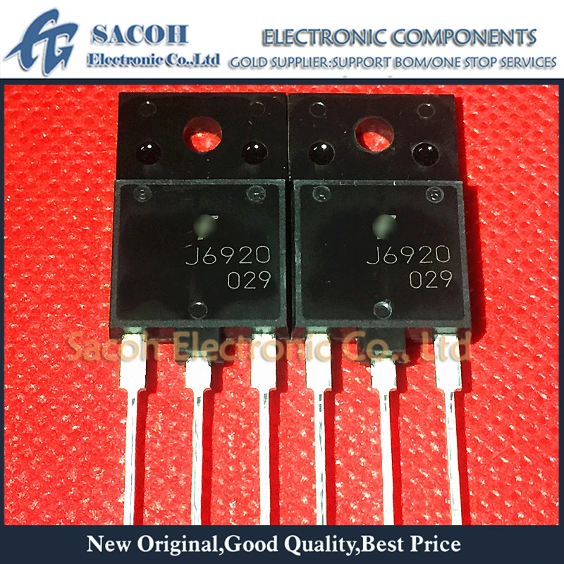 

New Original 10PCS/Lot J6920 FJAF6920 FJAF6920TU 6920 OR FJAF6920A J6920A 6920A TO-3PF 20A 1700V NPN Silicon Transistor