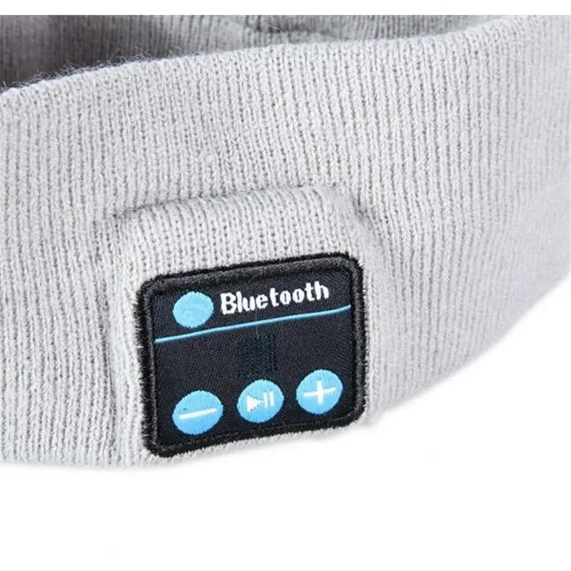 Insert TF Slot Wireless Bluetooth V4 2 Headset Stereo Headphone Hand free Music Magic Sport Smart Headbands Cap Mp3 Speaker Mic