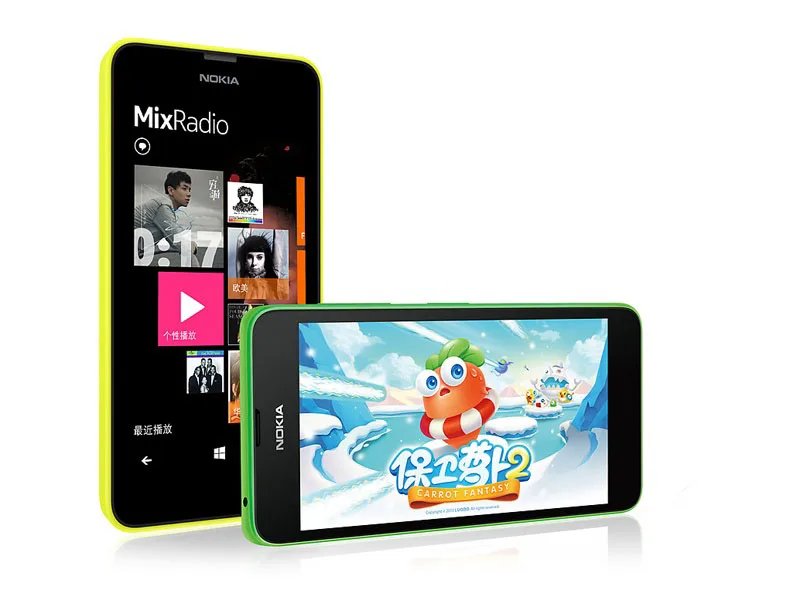 Разблокированный Nokia lumia 630 Windows phone Snapdragon 400 четырехъядерный 4," экран lumia 630 3g мобильный телефон