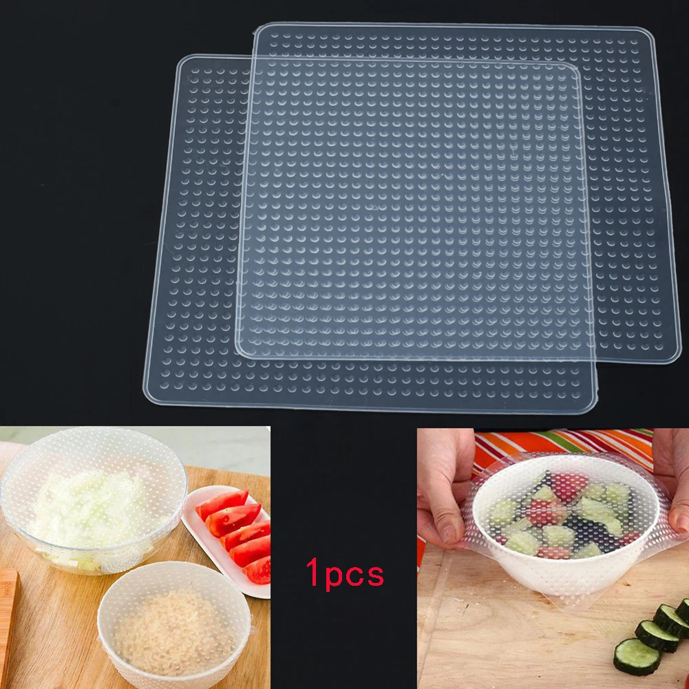 

new Silicone Bowl Wrap Reusable Food Fruit Sealing Film Environmental Kitchen Stuff