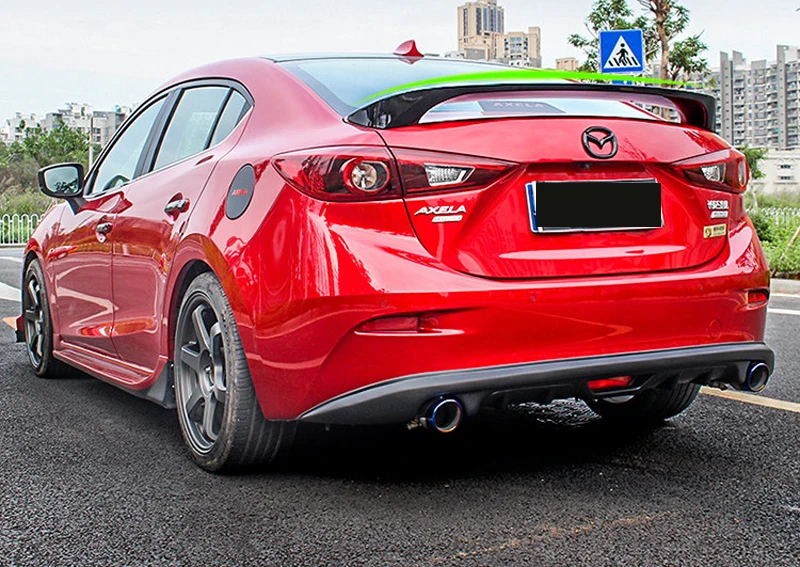 Для Mazda 3 Axela украшение автомобиля M6 GT стиль ABS пластик краски ing цвет задний спойлер багажника