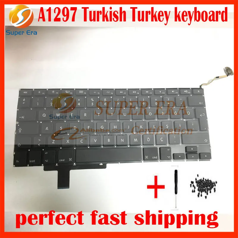 A1297 Turkish TR TY keyboard for font b macbook b font pro 17 A1297 Turkey keyboard