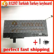 A1297 Turkish TR TY keyboard for macbook pro 17” A1297 Turkey keyboard without backlight backlit 2009 2010 2011year