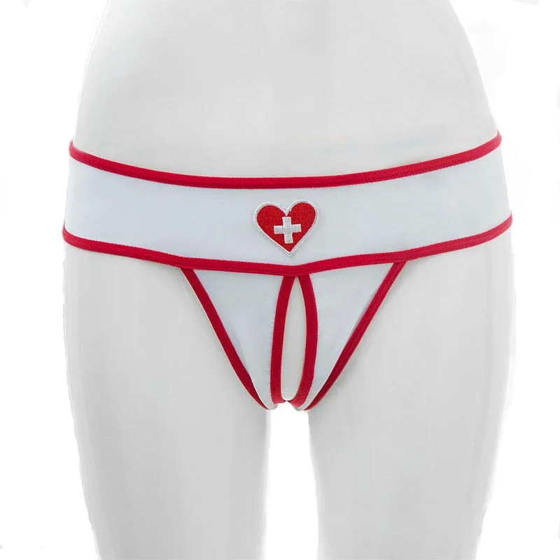 

Sexy Nurse Maid Role Play Open Crotch or backs Panties Underpants Briefs Shorts Women Lingerie Erotic Ladies Bikini Thongs