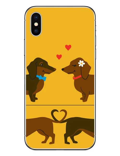 Длинная собака краткое жесткий чехол для телефона из поликарбоната iphone X 10 Крышка