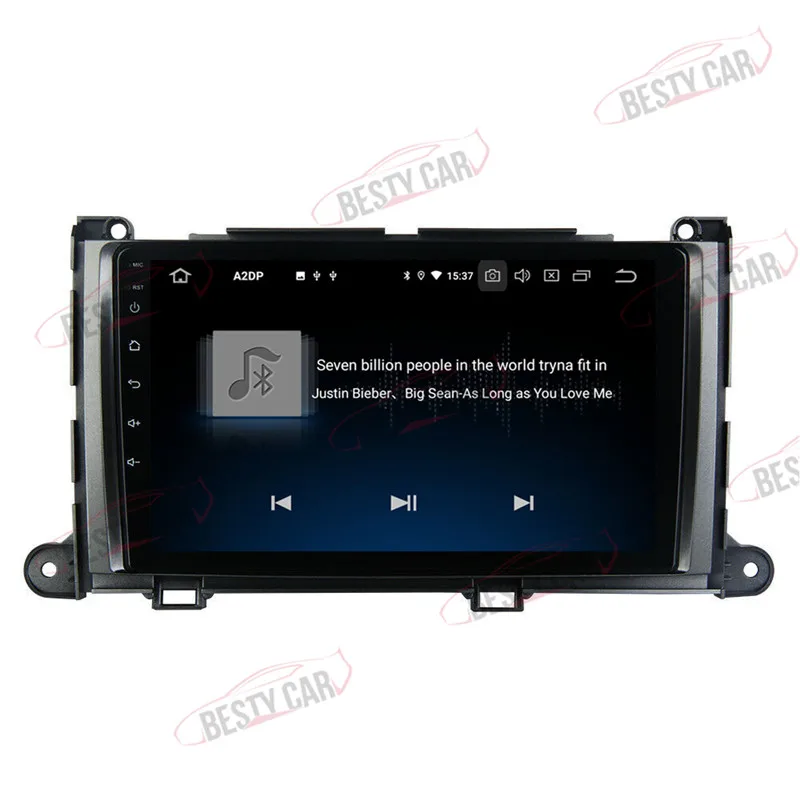 Top 9" Android 9.0 Car Multimedia Player Stereo GPS for Toyota Sienna XL30 2010~2014 Navigation Head Unit Radio DSP 2.5D+IPS 5