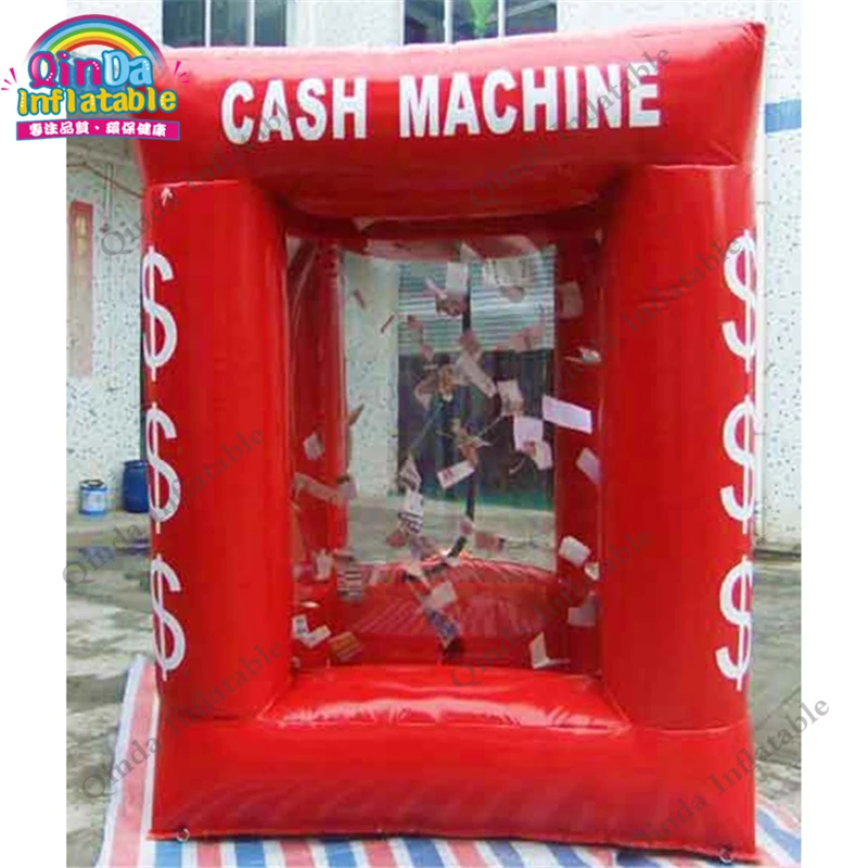 

New Arrivals 2018 Inflatable Cash Machine Money Booth Cube Blowing Inflatable Cash Grab Box For Activity