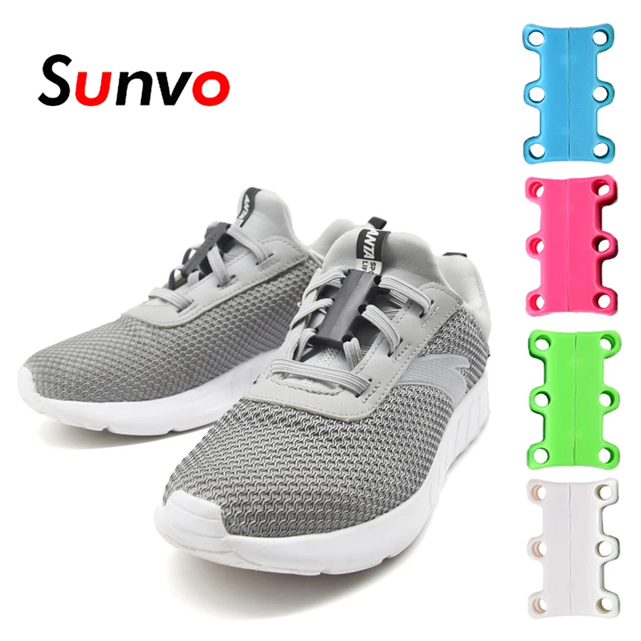 

Sunvo Magnetic Shoelaces Buckle No Tie Laces for Sneaker Casual Shoes Lazy Lace Strong Quick Lacet Closure Shoelace Shoestring