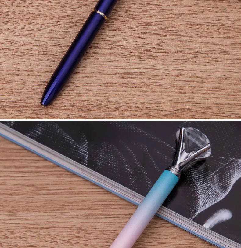 Каваи Кристальные шариковые ручки Шариковая ручка Мода девушка 19 карат большие алмазные шариковые ручки для школы канцелярские принадлежности офисные принадлежности