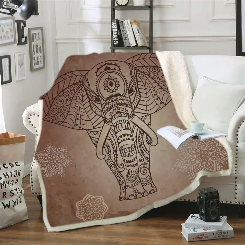 

3D Digital Printing Cotton Velvet Thick Blanket for Adult Children Soft Flannel Sofa Travel Blanket New Home Gift Blanket