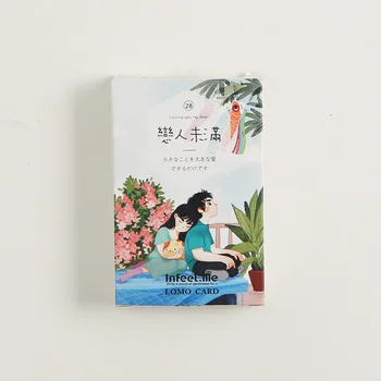 

28 sheets/Set Loving you my dear Mini Lomo Postcard /Greeting Card/Birthday Letter Envelope Gift Card Message Card