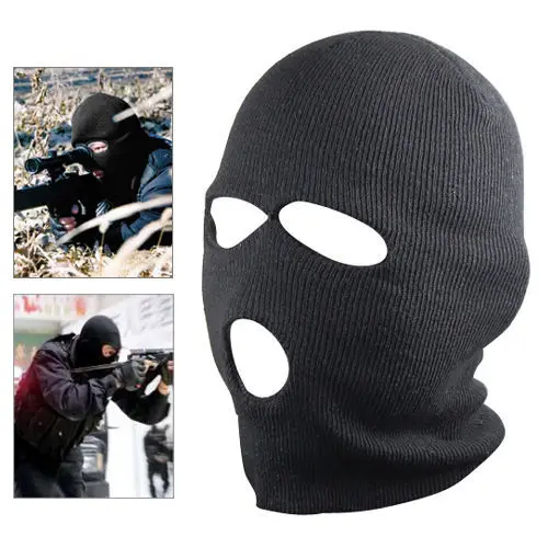 Knit Balaclava full face ski mask knitted Hood snowboarding Hunting