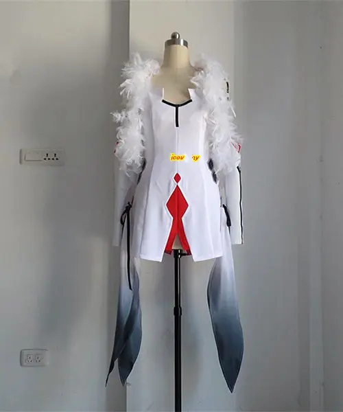 Аниме Guilty Crown ouma Inori Yuzuriha Косплэй костюм белого цвета доступен в бою платье