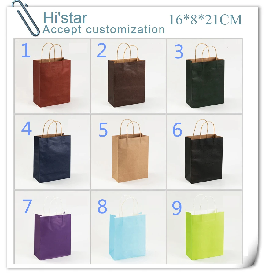 16*8*21cm 20pcs Custom printed full colors pantone colors printing