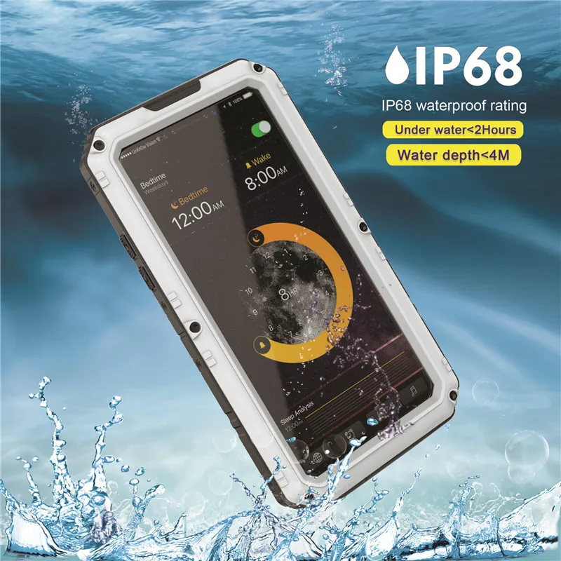  Waterproof Aluminum Case For iPhone X (39)