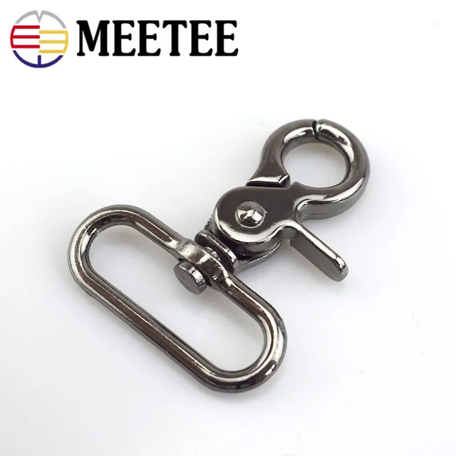Meetee 3.8cm Handbag Replacement Luggage Metal Clasps For Purses Dog