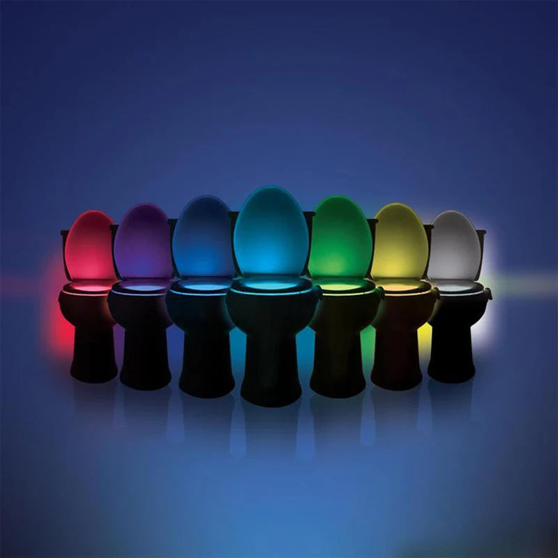 SuperNight Smart Toilet LED Night Light PIR Motion Sensor Light Control 8 Colors Backlight WC Toilet Bowl Seat Lamp for Children (2)