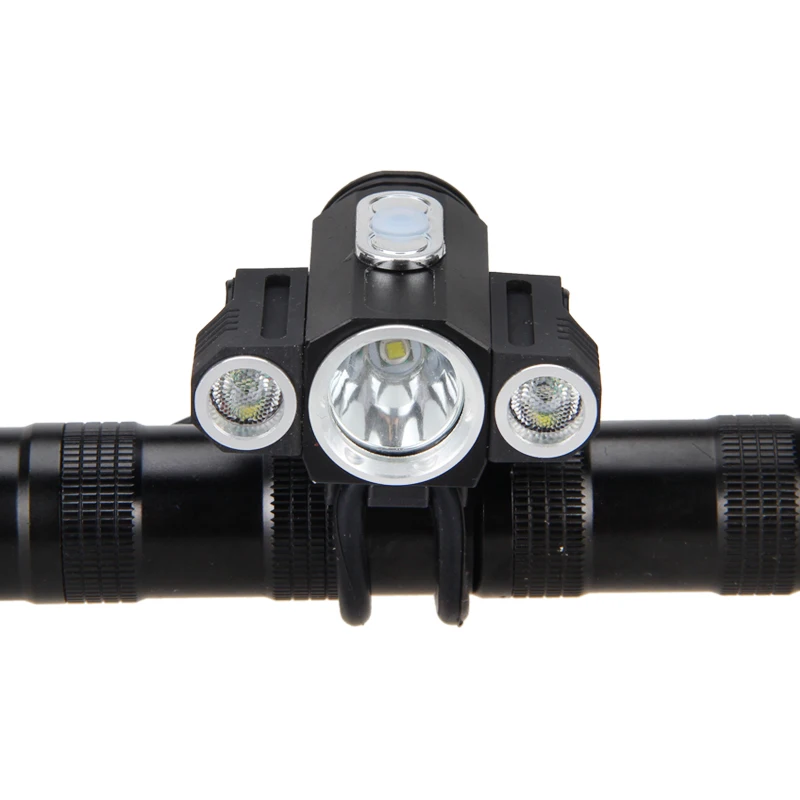 Top 10000LM 3x XM-L T6 LED front Light Bicycle Bike Lamp Cycling Sports Headlight Light +6400mAh Battery+Rear Light+Charger 8