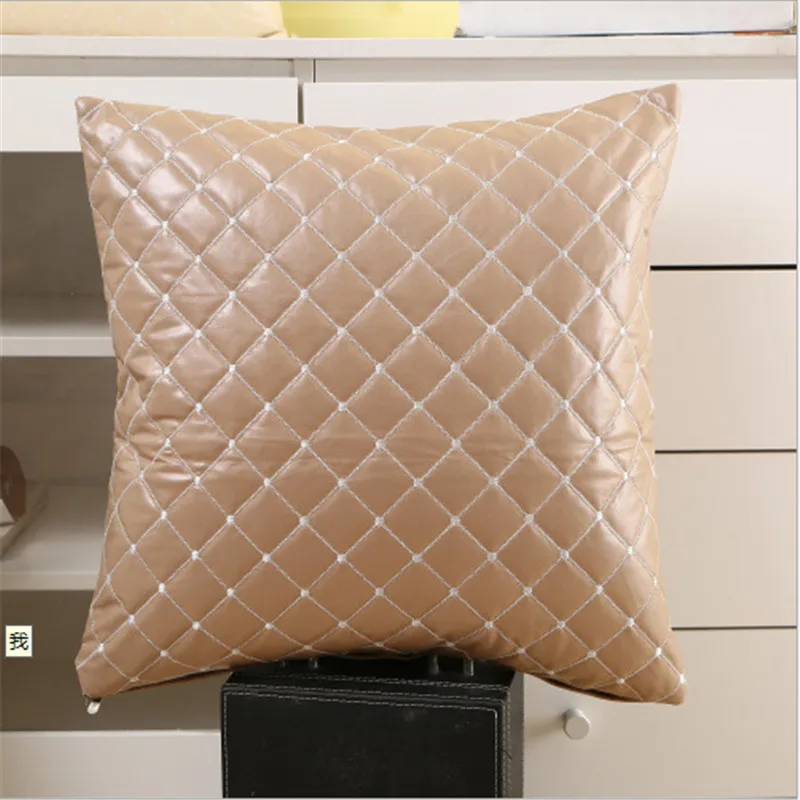 Hap-олень Home Decor вышитые подушки из искусственной кожи подушка для Гостиная диван новоселье подарок подушка