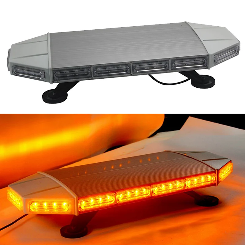 

72W Car LED Strobe Light Warning Light Bar for 12V 24V Automobiles Truck Trailer Yellow Flash Lamp HEHEMM