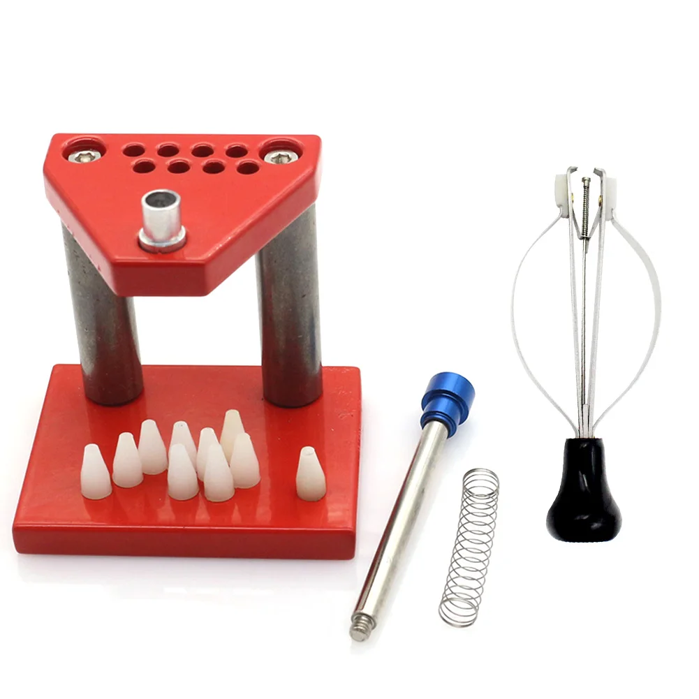 

10pcs/set Plunger Puller Universal Fitting Presto Presser Watch Wristwatch Repair Tool Lifter Hand Remover Alloy Steel