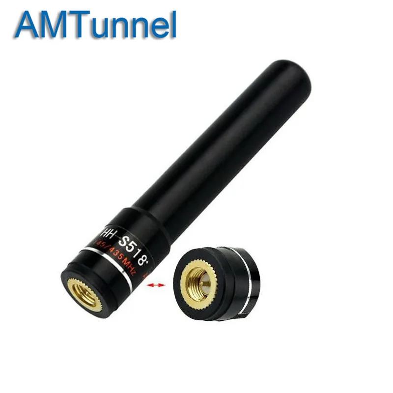 

SMA-M Dual Band Stubby Radio Antenna HH-S518+ 2.0dBi 145/435MHz for YAESU VX-1R Baofeng TF-UV985 Baofeng BF-UV3R Radio