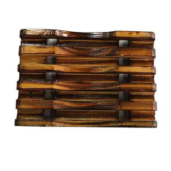 

New Multi-Function Shower Wash Bathroom Accessories 10*8cm Natural Wood Soap Tray Holder Dish 2pcs